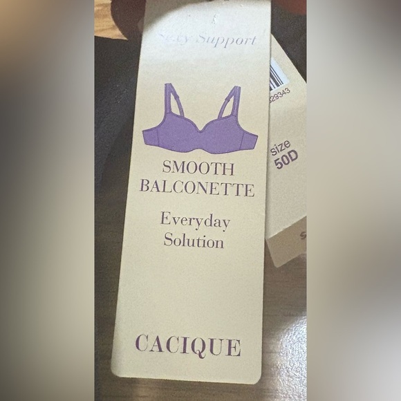 Cacique Black Full Coverage Underwire Bra - Picture 4 of 5